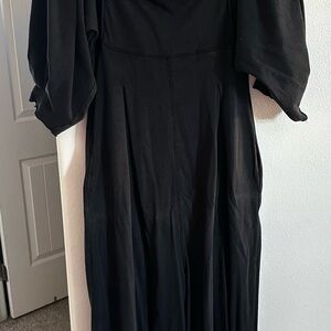 Free People Black Long Sleeve Dress